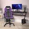 Flash Furniture Purple LeatherSoft Gaming Chair - Skate Wheels CH-00095-PR-RLB-GG - alternate 1